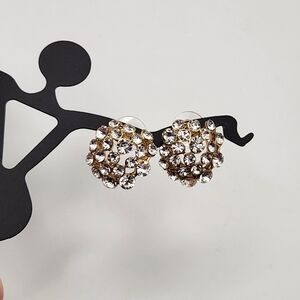 Elegant Gold Plated Crystal Earrings